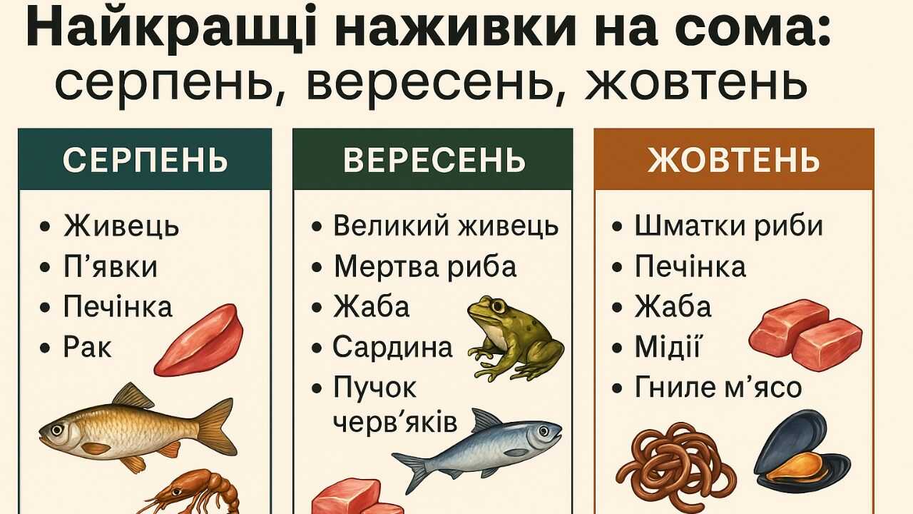 На що клює сом